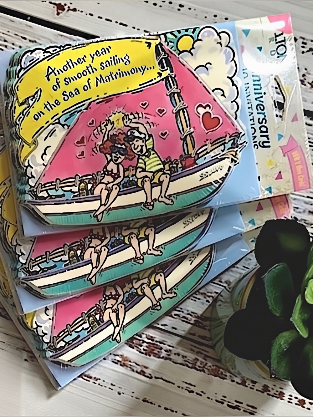 NWT Vintage Carlton Cards Anniversary 
Invitations NOS Sealed (30 Total)